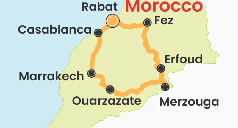 Morocco map